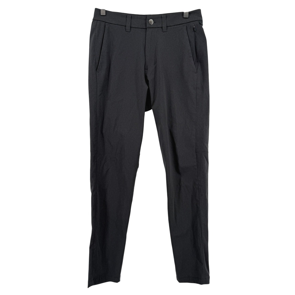 Lululemon Commission Slim Fit Pants Dark Gray Men 28x29.5‎ Ventlight Breathable